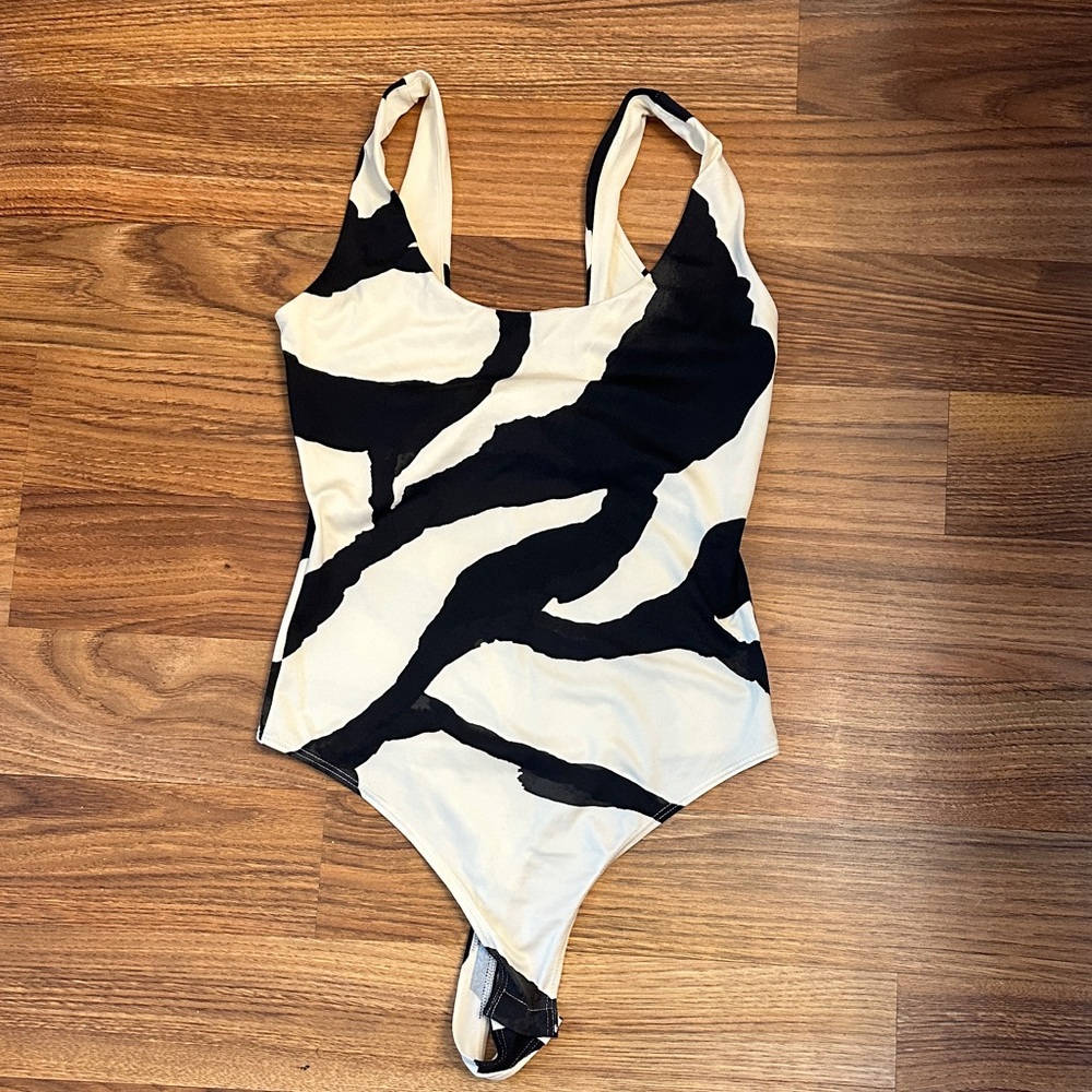 H & M Stylish Zebra Print Bodysuit